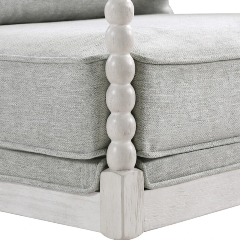 Gray Kaylee Spindle Frame Accent Chair
