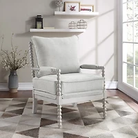 Gray Kaylee Spindle Frame Accent Chair