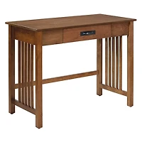 Ash Brown Wood Sierra Writing Desk