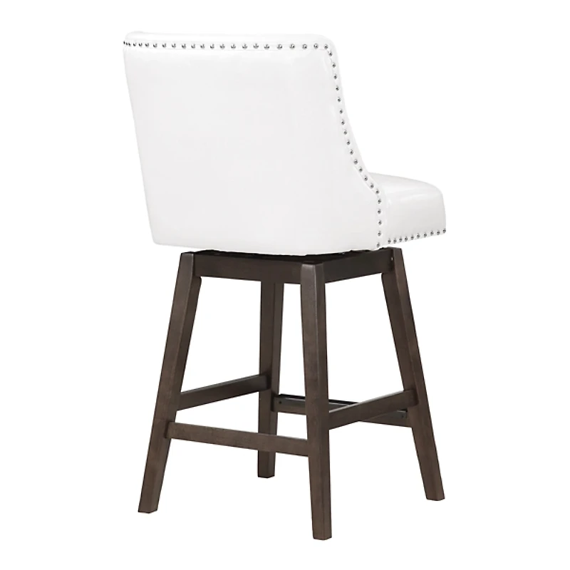 Faux Leather Grant Swivel Counter Stool