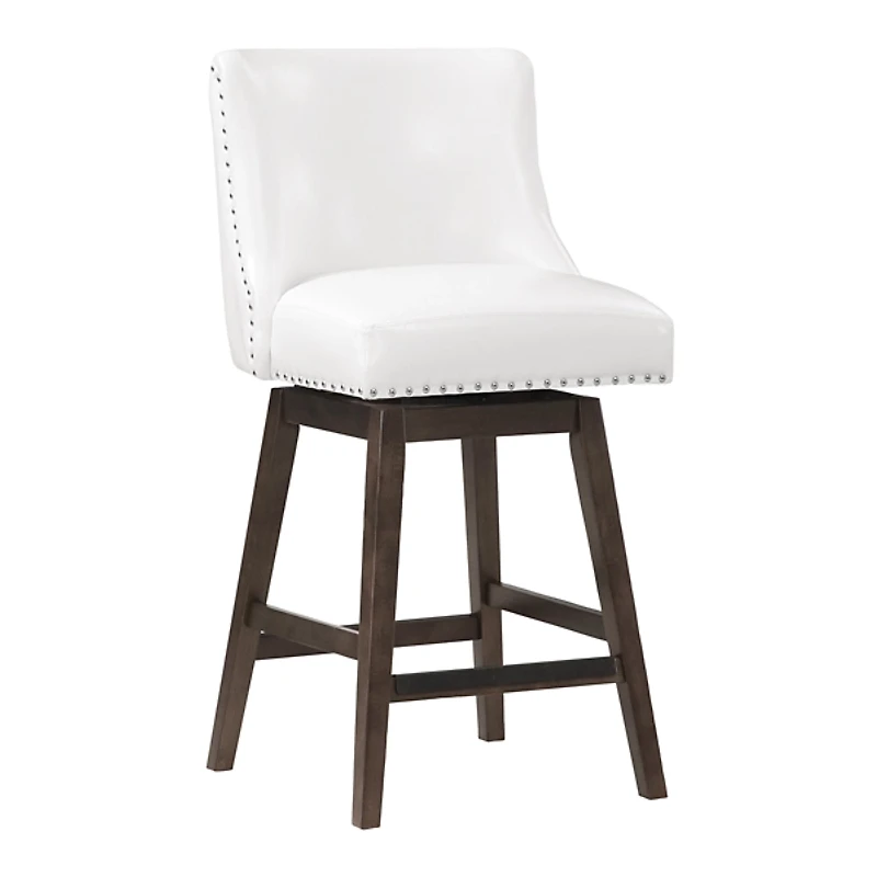 Faux Leather Grant Swivel Counter Stool