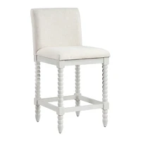 White Linen Kaylee Antique Counter Stool