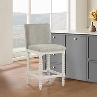 Fog Gray Kaylee Antique Counter Stool