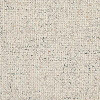 Ivory Herringbone Chair and Ottoman Set