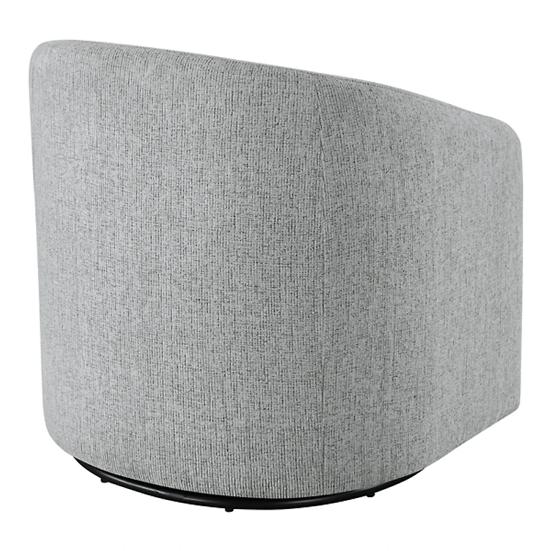Dove Gray Upholstered Bella Swivel Chair