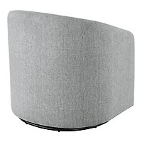 Dove Gray Upholstered Bella Swivel Chair