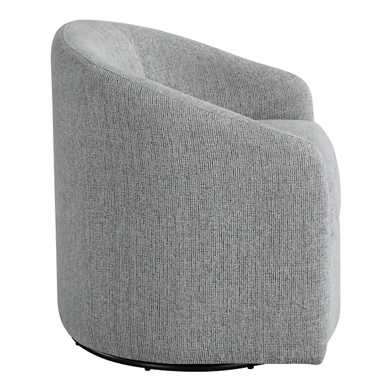 Dove Gray Upholstered Bella Swivel Chair