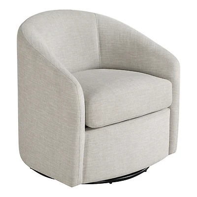 Neutral Upholstered Bella Swivel Chair