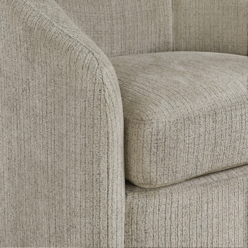 Taupe Upholstered Bella Swivel Chair