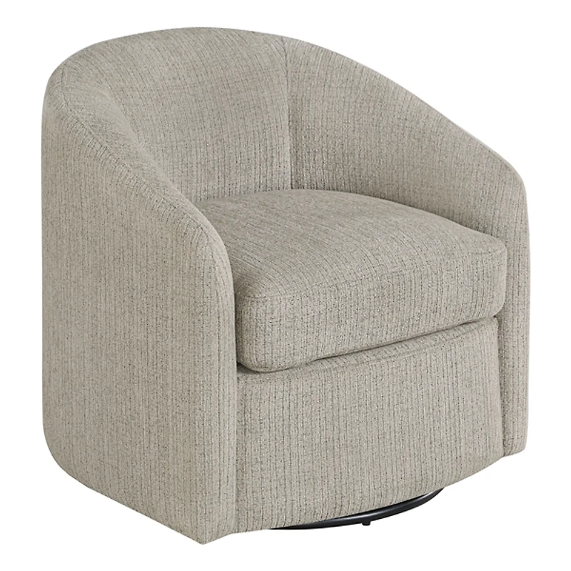 Taupe Upholstered Bella Swivel Chair