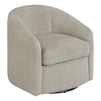 Taupe Upholstered Bella Swivel Chair