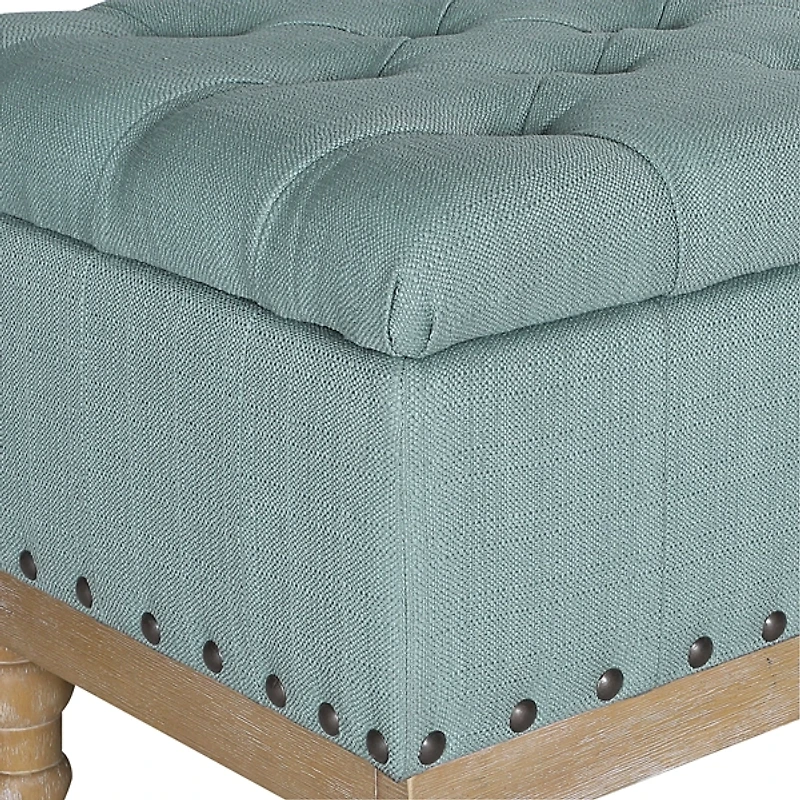 Tufted Traditional Landen Storage Bench