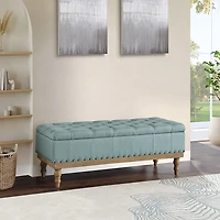 Tufted Traditional Landen Storage Bench