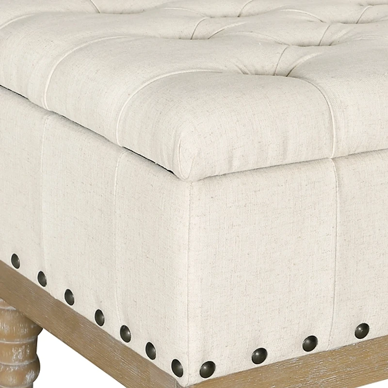 Tufted Traditional Landen Storage Bench