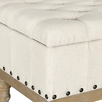 Tufted Traditional Landen Storage Bench