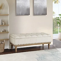 Tufted Traditional Landen Storage Bench