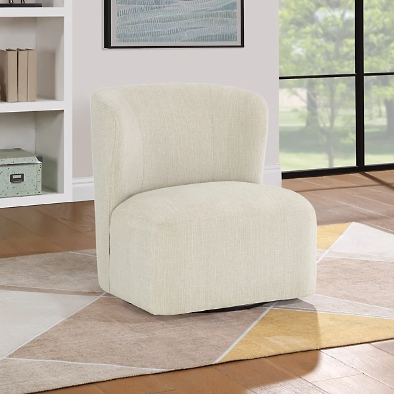 Linen Upholstered Lucy Swivel Chair