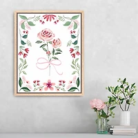 Pretty in Pink Framed Canvas Art Print