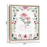 Pretty in Pink Framed Canvas Art Print