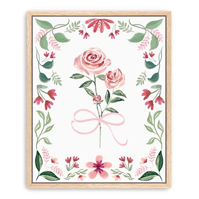 Pretty in Pink Framed Canvas Art Print