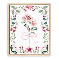 Pretty in Pink Framed Canvas Art Print