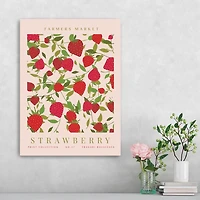 Farmers Market Strawberry Canvas Art Print, 18x24