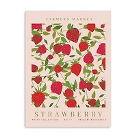 Farmers Market Strawberry Canvas Art Print, 18x24