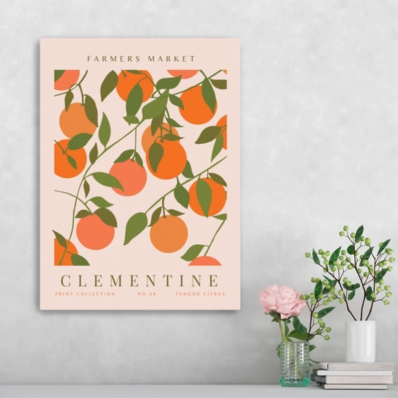 Farmers Market Clementine Canvas Art Print