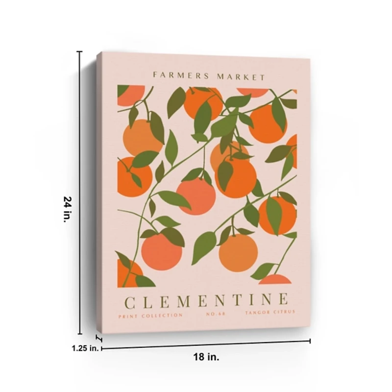 Farmers Market Clementine Canvas Art Print
