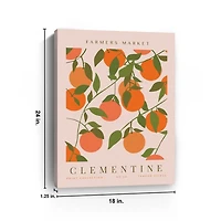 Farmers Market Clementine Canvas Art Print