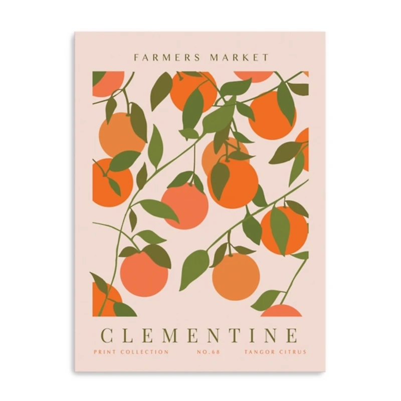 Farmers Market Clementine Canvas Art Print