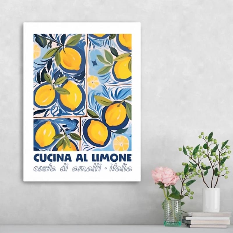 Cucina Al Limone Canvas Art Print