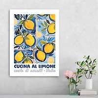 Cucina Al Limone Canvas Art Print