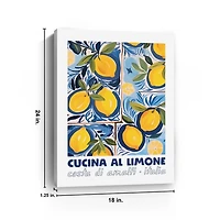 Cucina Al Limone Canvas Art Print