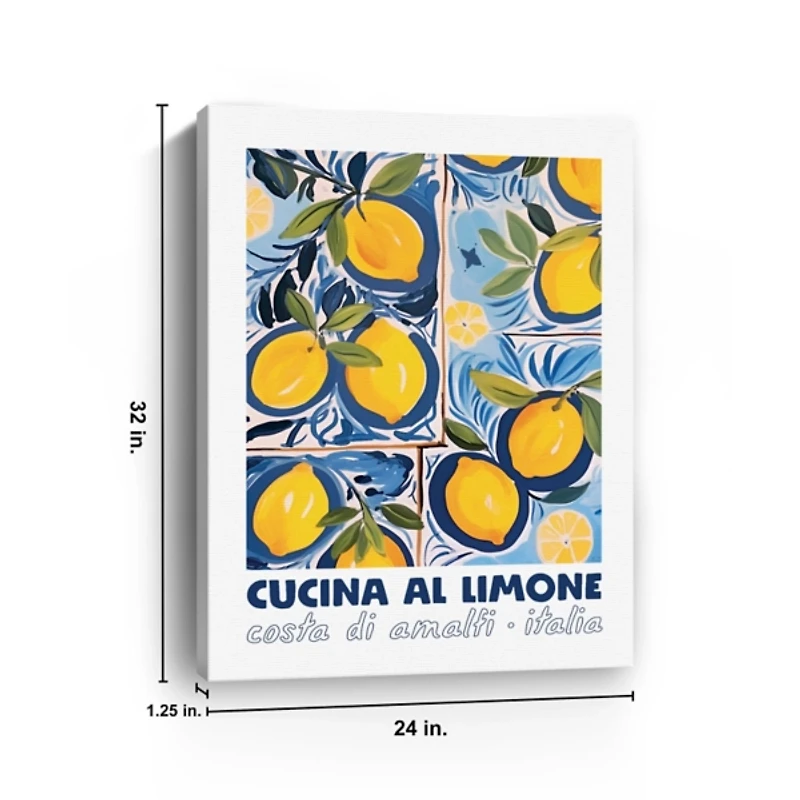 Cucina Al Limone Canvas Art Print, 24x32