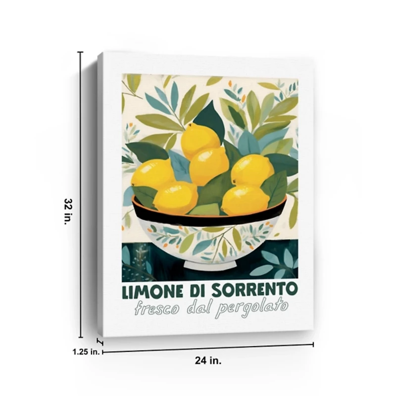 Limone Di Sorrento Canvas Art Print, 24x32