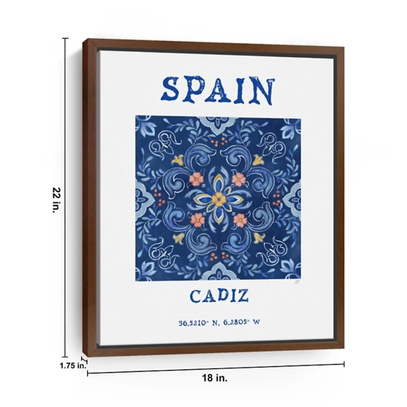 Spain Breezes Framed Canvas Art Print, 18x22