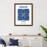 Spain Breezes Framed Canvas Art Print