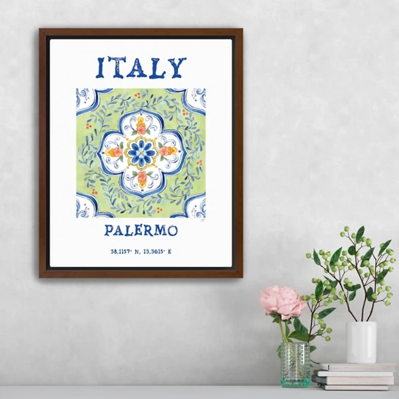 Italy Breezes Framed Canvas Art Print