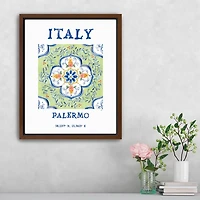Italy Breezes Framed Canvas Art Print