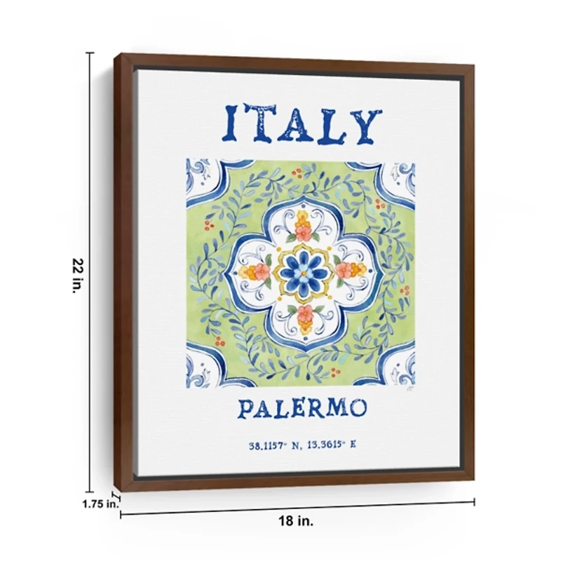 Italy Breezes Framed Canvas Art Print