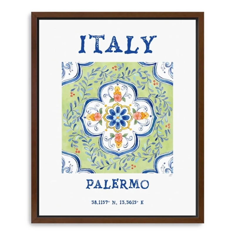 Italy Breezes Framed Canvas Art Print