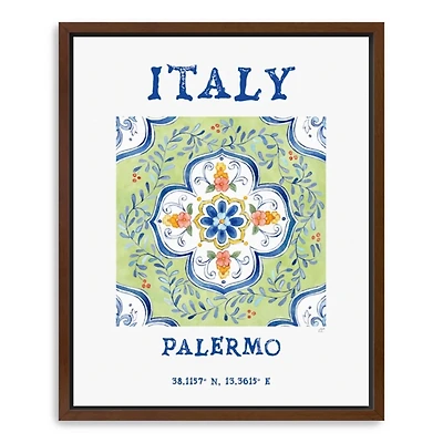 Italy Breezes Framed Canvas Art Print