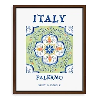 Italy Breezes Framed Canvas Art Print