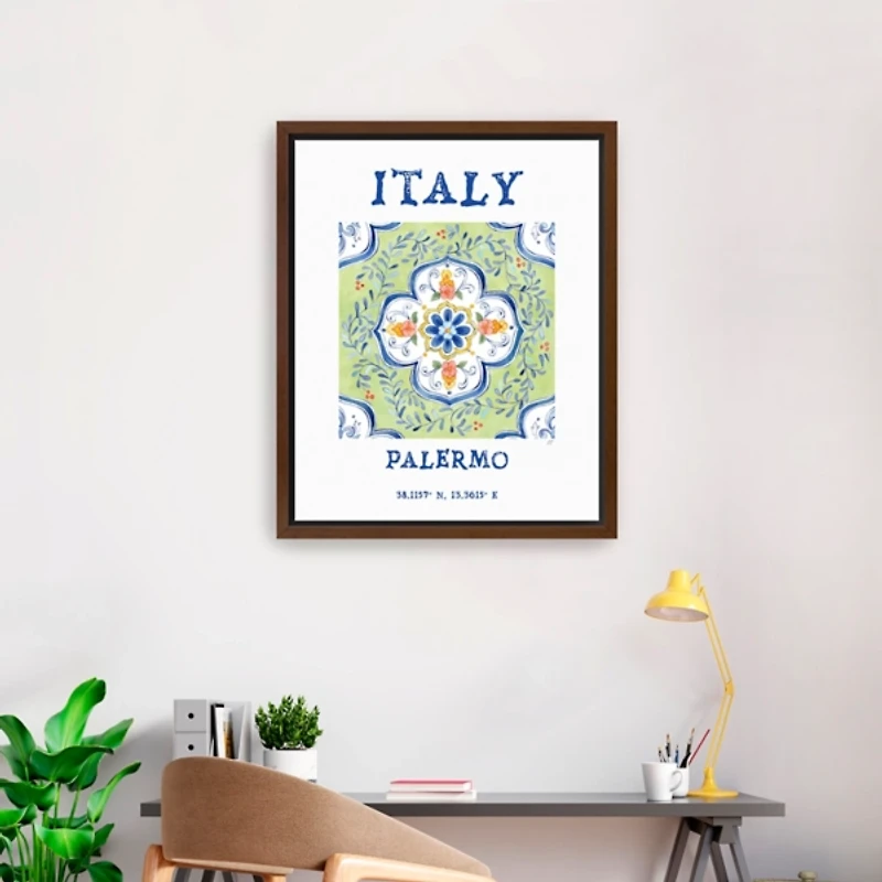 Italy Breezes Framed Canvas Art Print, 26x32