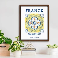 France Breezes Framed Canvas Art Print, 18x22