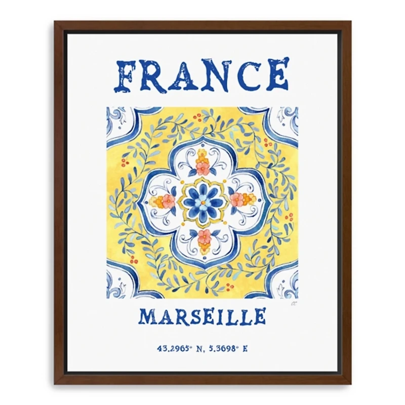 France Breezes Framed Canvas Art Print, 18x22