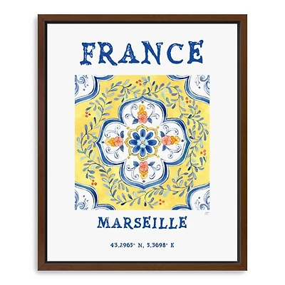 France Breezes Framed Canvas Art Print