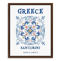 Greece Breezes Framed Canvas Art Print, 18x22