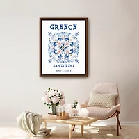 Greece Breezes Framed Canvas Art Print, 26x32